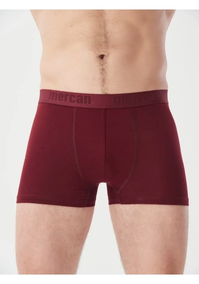 Mercan Renkli Modal Boxer 6'lı Bordo
