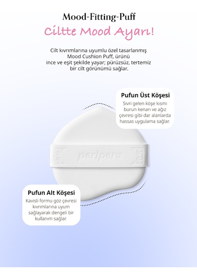 Perıpera Mood Fit Cover Cushion Spf50+ Pa++++ 02 Ivory Fit