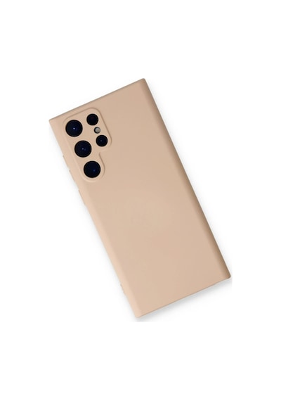 Newface - 824 - Samsung Galaxy S24 Ultra Kılıf Nano İçi Kadife Silikon - Edntrend - - Pudra