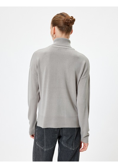 Koton Basic Triko Boğazlı Kazak Uzun Kollu Yumuşak Dokulu Gri Melanj 5wak90305ht GRİ MELANJ Gri Melanj Koton Basic Triko Boğazlı Kazak Uzun Kollu Yumuşak Dokulu Gri Melanj 5wak90305ht GRİ MELANJ Gri Melanj