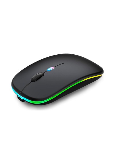 Led Işıklı Şarjlı Mouse 2.4ghz Usb Wireless Ve Bluetooth Lu Sessiz İos Uyumlu  Android Telefon Tablet Pc Tv Diğer