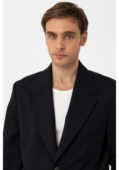 Antioch Relax Fit Erkek Blazer Ceket Lacivert