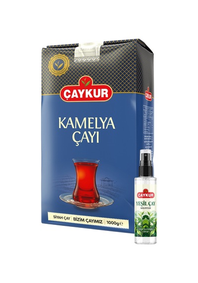 Kamelya 1kg Dökme Çay Ve Sprey Yeşil Çay Kolonyası Seti