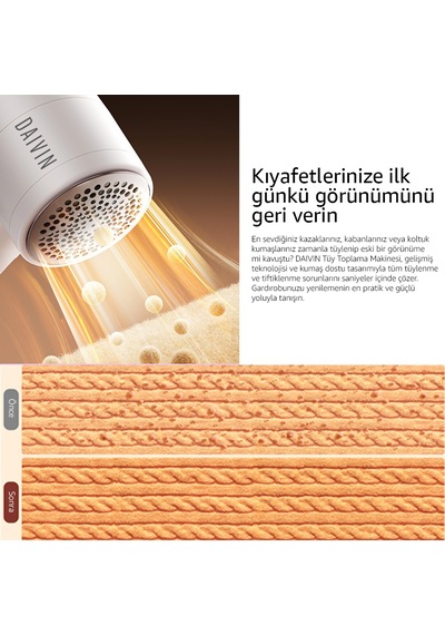 Daivin Lintlift Tüy Toplama Makinesi Beyaz