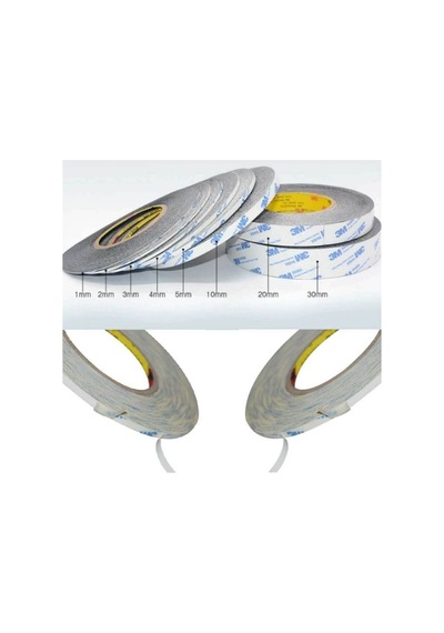 10 MM/50mt Çift Taraflı Bant Ekran Cam Kapak Tamir Bantı-şeffaf