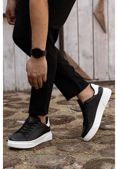 Daxtors D0506 Günlük Ortopedik Erkek Casual Ayakkabı Siyah-beyaz