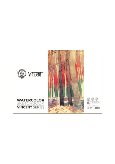 Vıncent Watercolor Sketchbook 300gr 30,5cmx45,5cm 10 Sayfa Suluboya Defteri