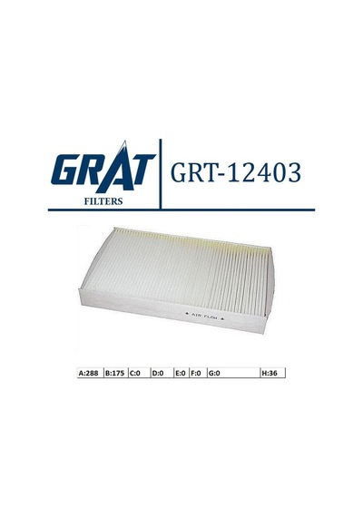 Polen Filtresi Grat 12403 Peugeot 307 / Citroën C2 / C3