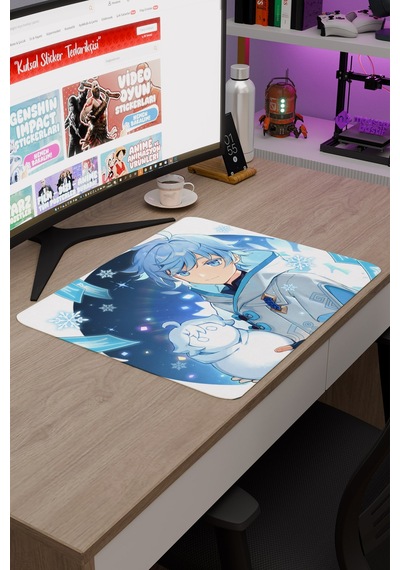 Chongyun Genshin Impact Anime Gacha V2 - 48x40 Xl Gaming Mouse Pad Fare Altlığı
