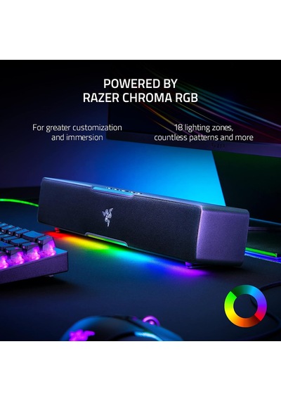 Leviathan V2 X - Pc Oyun Soundbar'ı Tam Aralıklı Sürücüler, Kompakt Masaüstü Form Faktörü, Usb Tip C Güç Ve Ses Dağıtımı, Bluetooth 5.0 Siyah