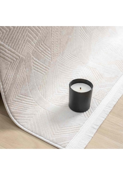 Krem Bej Geometrik Etnik Modern Halı - Nd5116kv Krem - Bej