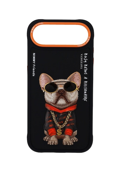 Apple Uyumlu iPhone 17 Air Nakış İşleme Zincir Ve Gözlük Detaylı Little Rich Tycoon Köpek Desenli Kılıf Şeffaf Apple Uyumlu iPhone 17 Air Nakış İşleme Zincir Ve Gözlük Detaylı Little Rich Tycoon Köpek Desenli Kılıf Şeffaf