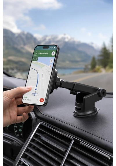 Araç İçi Telefon Tutucu Çok Amaçlı Magnetic Car Holder Jx-005 Siyah