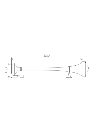 82mh 12v Marin Gemi Korna Tekne Yat Tır Kamyon Otobüs Vs...