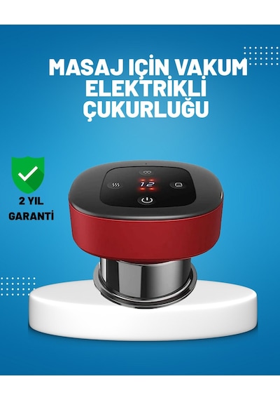 Elektrikli Vakumlu Çukurluk Masaj Aleti Isıtmalı Ve Kırmızı Işıklı Terapi Seti Mh-hs5225-5270