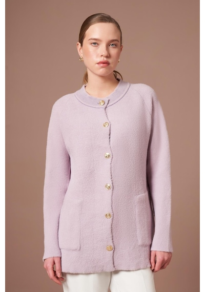 Ftz Women Kadın Angora Hırka Lila 25259 Lila