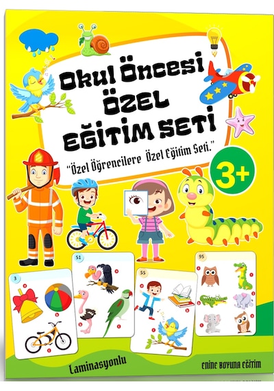 Okul Öncesi Özel Eğitim Seti 4 Süper Kitap Laminasyonlu