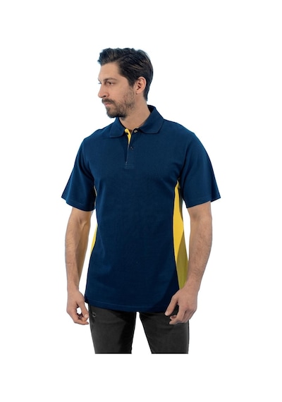Şensel, Polo Yaka Tişört, Lacivert-Sarı -136E2769- Tshirt