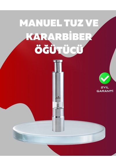 Ergonomik Tasarımlı, Nem Geçirmez Kapaklı Baharat Öğütücü - Lisinya Sarı