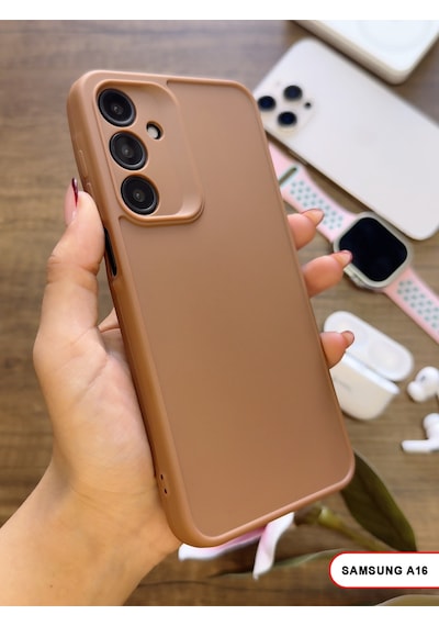 Samsung Galaxy A16 Uyumlu Kamera Korumalı Darbeye Dayanıklı Renk Atmayan Keep Silikon Kılıf Kahverengi Samsung Galaxy A16 Uyumlu Kamera Korumalı Darbeye Dayanıklı Renk Atmayan Keep Silikon Kılıf Kahverengi