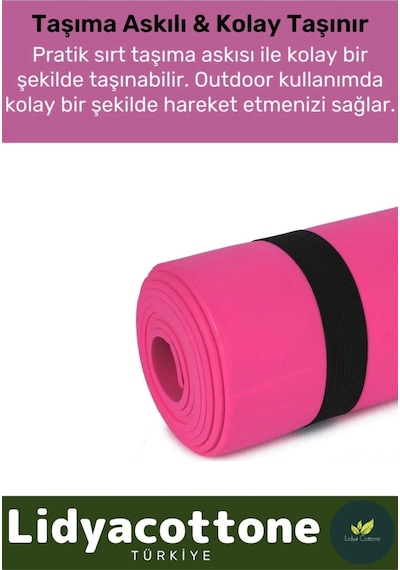 Yoga Meditasyon Minderi 10mm Mat Özel Konfor Modeli Çift Taraflı Kaymaz Silinebilir Çok Renkli