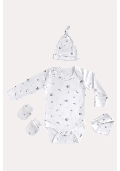 Mama Padre Luna Tierra Yenidoğan Mini Set - 4 Parça Renkli - 861047004 Renkli