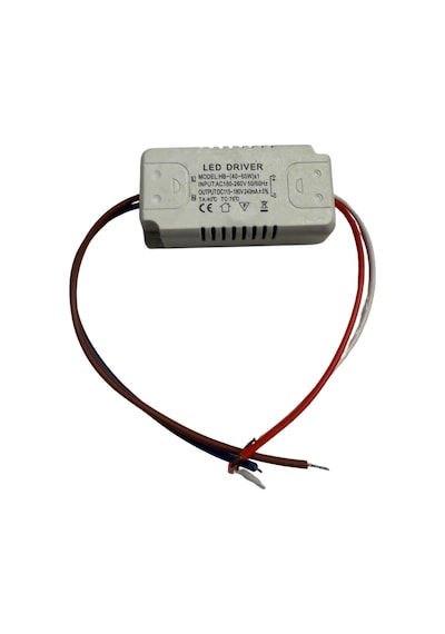 60 Watt 40-60 X1w Sabit Akım Tek Renk Led Avize Driver Trafo 108-198v