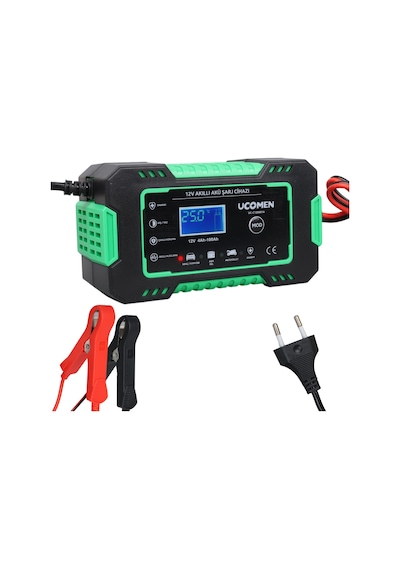 Ucomen Uc-c120501a 12v 6a Lcd Göstergeli Akıllı Akü Şarj Cihazı