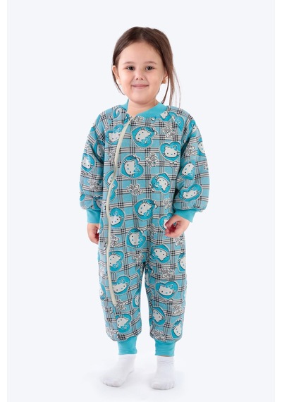 Babyhola 2-9 Yaş Kalın Elyaf Dolgulu 2.5 Tog Premium Kalite Çocuk Uyku Tulumu 23504 Buz Mavisi