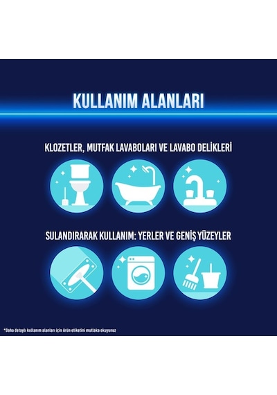 Domestos Çamaşır Suyu Yoğun Kıvamlı Dağ Esintisi 5 Adet X 750 Ml.