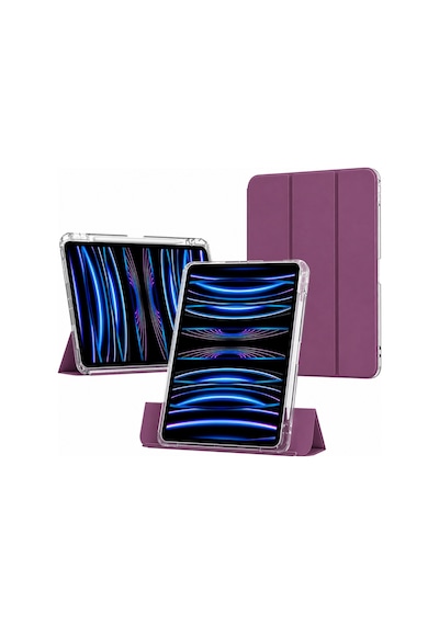 Apple iPad Uyumlu  Air 13inç M4/m3/m2 Kılıf Kalem Bölmeli Akrilik Şeffaf Ayrılabilir Case 2026-2024