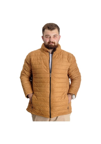 Mode Xl Büyük Beden Erkek Mont Süet 23625 Sarı 001