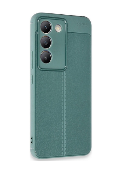 Vivo V30 Lite 4g Uyumlu Kılıf Auto Focus Kapak - Koyu Yeşil