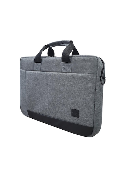 Gbmotion 3 Bölmeli Evrak Laptop El Omuz Çantası 17,3 İnç Gri