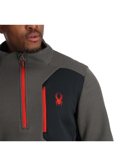 Spyder Spyder Bandit 1/2 Zip Erkek Gri İçlik Üst 6130