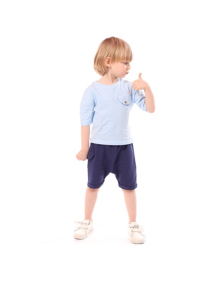 Toontoy Kids Toontoy Erkek Çocuk Şortlu Takım Mavi