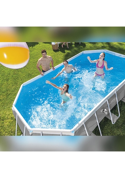 İntex 26798 610x305x122cm Aile Boyu Prefabrik Havuz Seti 220v Filtreli