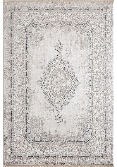 Bahariye Halı Ezgi 98x200 5664 Beyaz Mavi