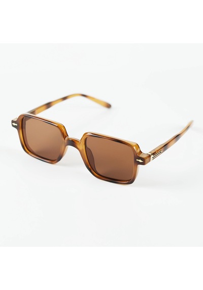 Stower Leopar Unisex Güneş Gözlüğü Kahverengi