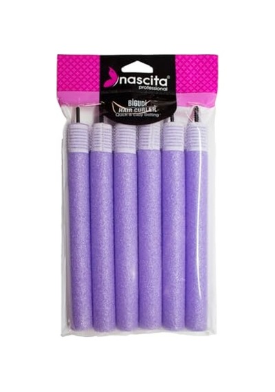 Nascita 2x20 Mm 6lı Klipsli Esnek Bigudi - 49 Açık Mavi