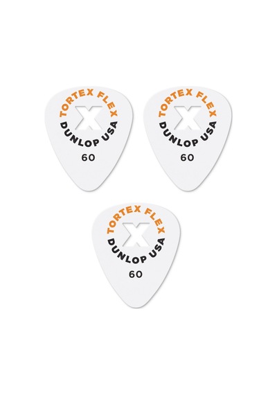 Jim Dunlop 428x0.60 Gitar Pena 3 Adet 0.60 Mm Tortex Flex X