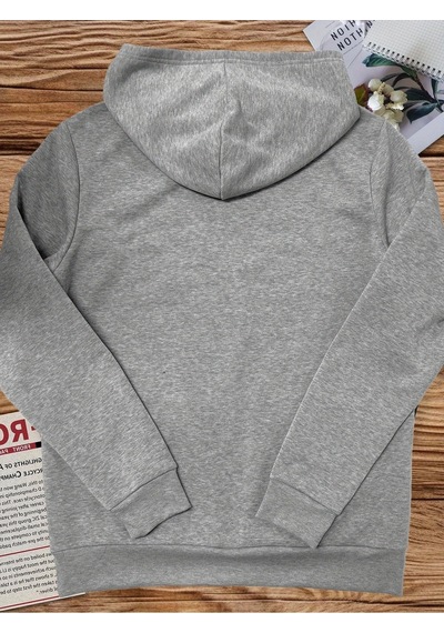 Uyguntarz Paris Baskılı Oversize Çocuk Sweatshirt Gri
