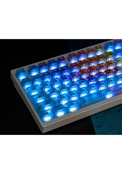 Nebula Bulutu Keycaps Renkli Sisli Mekanik Rgb Klavye Tuş Takımı