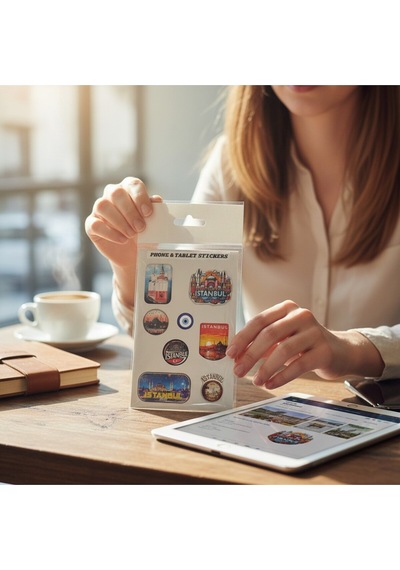 Telefon Ve Tablet İçin Yapışkanlı Stickere İstanbul Tema Diğer