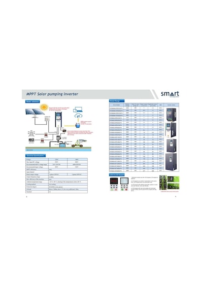 Smart - İnges 5.5 Hp 4 Kw 3x220 Solar Pompa İnverteri - 220 Volt Güneş Enerji Sistemi Sürücüsü