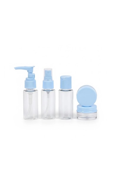 Mey İthalat Taşınabilir 5 Parça Seyahat Kozmetik Seti 30 Ml Sızdırmaz