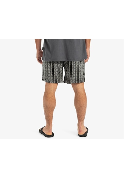 Quiksilver Taxer Jacquard Street Way Erkek Günlük Şort Eqyws03893-blsw Siyah Siyah