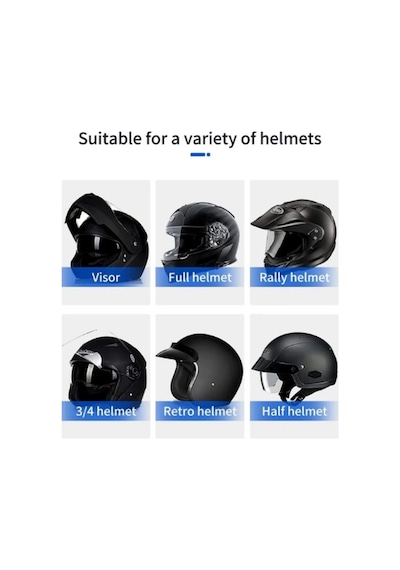 Vothoon Bt31 Kask Kulaklık Bluetooth 5.0 Motosiklet Interkom Su Geçirmez Kablosuz Kulaklık