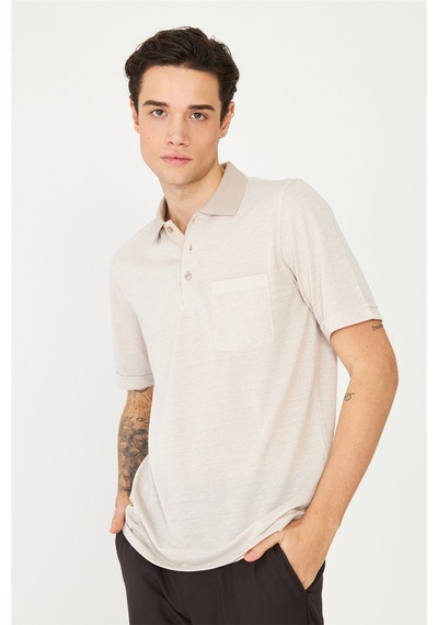 Taş Polo Yaka T-shirt Taş