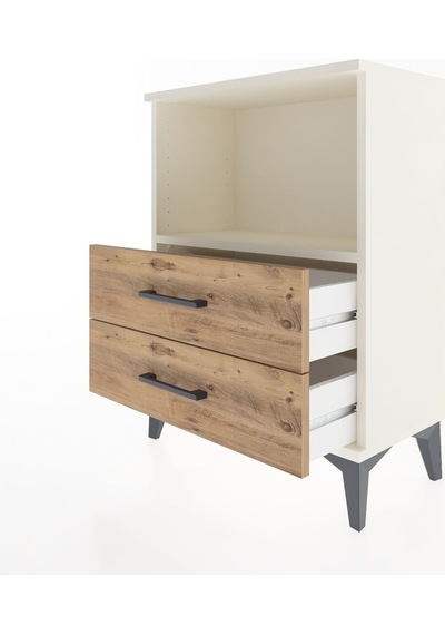 Arges Komodin 2 Çekmeceli 60x30x80 Aytaşı-çam Aytaşı